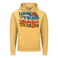 Vintage Mustard loud and proud basketball mom Vintage Hoodie - HRA Design Shop
