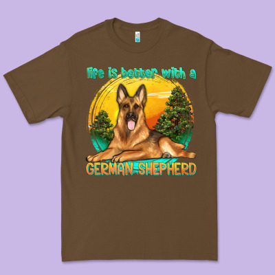 Life Is Better With A German Shepherd Premium Tee Designed By Texasbilliewilder