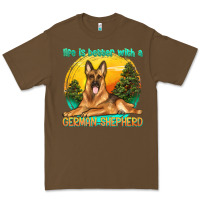 Cacao life is better with a german shepherd Premium Tee - texasbilliewilder