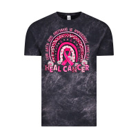 Cloud Black heal cancer rainbow Vintage Tee - JahusDesignShop
