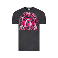 Vintage Black heal cancer rainbow Vintage Tee - JahusDesignShop