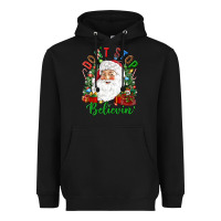 Black Don't stop believin' Heavyweight Hoodie - NancyCooperArtShop