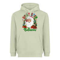 Matcha Don't stop believin' Heavyweight Hoodie - NancyCooperArtShop