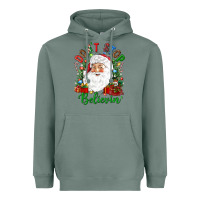 Sage Don't stop believin' Heavyweight Hoodie - NancyCooperArtShop