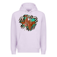 Lilac Western Horsehide Texas Flag Premium Hoodie - Bettercallsaul