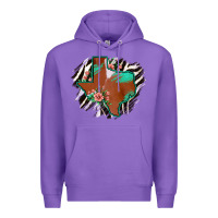 Purple Western Horsehide Texas Flag Premium Hoodie - Bettercallsaul