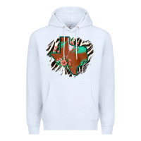White Western Horsehide Texas Flag Premium Hoodie - Bettercallsaul