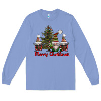 Colony Blue merry christmas with gnomes Long Sleeve Tee - AdoDesignShop