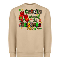 Croc'in Around The Christmas Tree Heavyweight Sweatshirt | Teevron