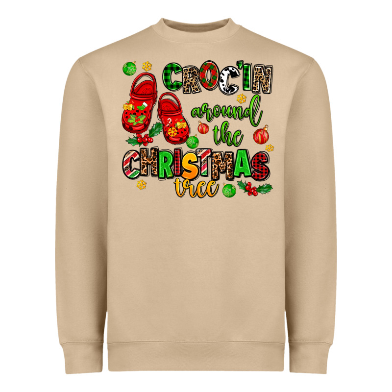 Croc'in Around The Christmas Tree Heavyweight Sweatshirt by AdoDesignShop | Teevron