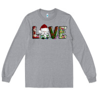 Heather Grey love christmas gnome Long Sleeve Tee - AdoDesignShop