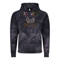 Cloud Black halloween sister Vintage Hoodie - CowhideDigitalArt