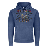 Vintage Denim halloween sister Vintage Hoodie - CowhideDigitalArt
