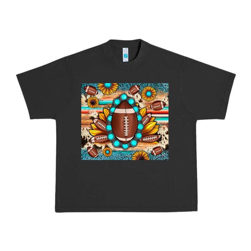 Football Cowhide Sunflower Urban Heavy Tee by JahusDesignShop | Teevron