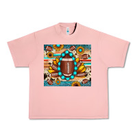 Salmon football cowhide sunflower Urban Heavy Tee - JahusDesignShop