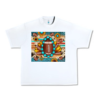 White football cowhide sunflower Urban Heavy Tee - JahusDesignShop