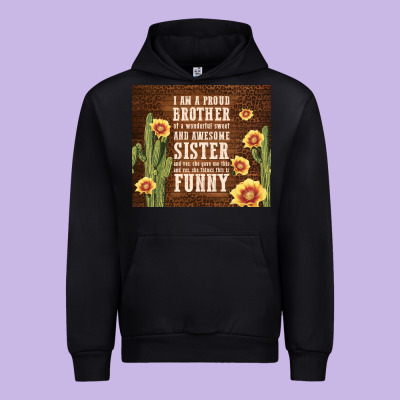 I Am A Proud Brother Urban Hoodie Designed By Tumblerdesignbyshophia