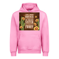 Fuchsia Pink i am a proud brother Urban Hoodie - TumblerDesignByShophia
