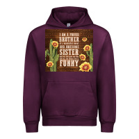 Mauve Wine i am a proud brother Urban Hoodie - TumblerDesignByShophia