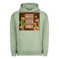 Pigment Oil Green i am a proud brother Urban Hoodie - TumblerDesignByShophia