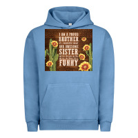 Pigment Pebble Blue i am a proud brother Urban Hoodie - TumblerDesignByShophia