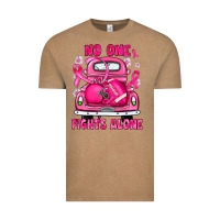 Vintage Coffee breast cancer no one fights alone truck football Vintage Tee - JahusDesignShop