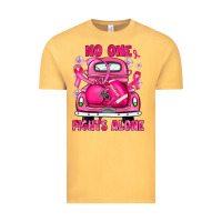 Vintage Mustard breast cancer no one fights alone truck football Vintage Tee - JahusDesignShop