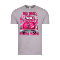 Vintage Zinc breast cancer no one fights alone truck football Vintage Tee - JahusDesignShop