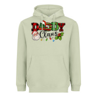 Matcha Daddy Claus Santa Christmas lights and holly Heavyweight Hoodie - NancyCooperArtShop