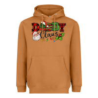 Meerkat Daddy Claus Santa Christmas lights and holly Heavyweight Hoodie - NancyCooperArtShop