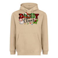 Mushroom Daddy Claus Santa Christmas lights and holly Heavyweight Hoodie - NancyCooperArtShop