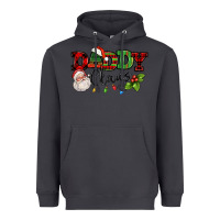 Smoke Daddy Claus Santa Christmas lights and holly Heavyweight Hoodie - NancyCooperArtShop
