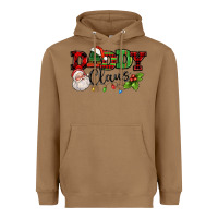 Toasted Coconut Daddy Claus Santa Christmas lights and holly Heavyweight Hoodie - NancyCooperArtShop