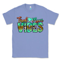 Colony Blue Tired Mom Vibes Classic Tee - CowhideDigitalArt