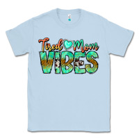 Dusty Blue Tired Mom Vibes Classic Tee - CowhideDigitalArt