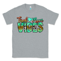Heather Grey Tired Mom Vibes Classic Tee - CowhideDigitalArt