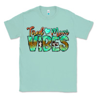 Seafoam Tired Mom Vibes Classic Tee - CowhideDigitalArt