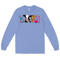Colony Blue love with cow Long Sleeve Tee - AdoDesignShop