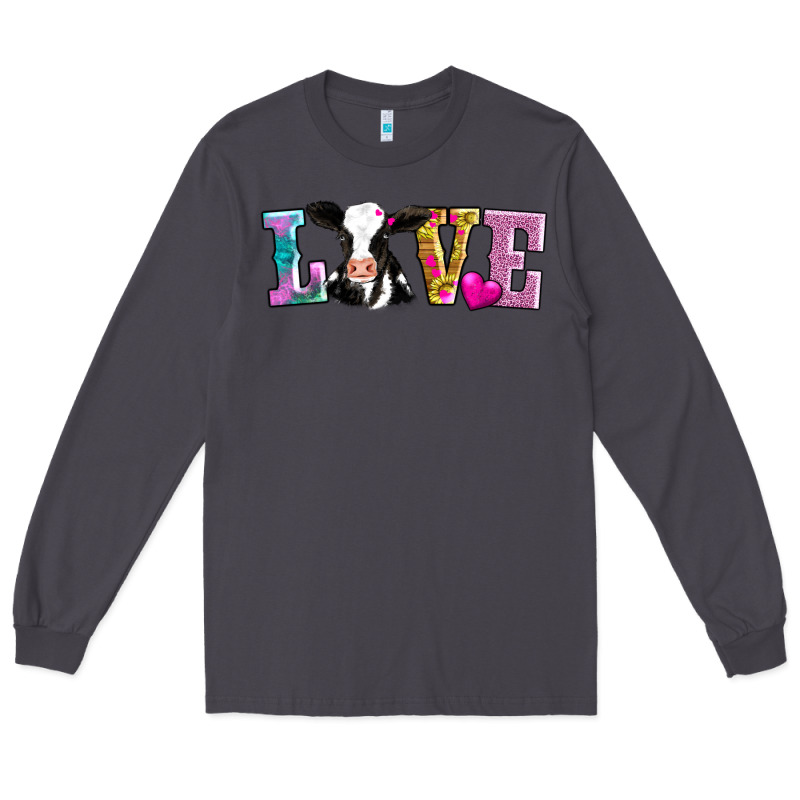 Love With Cow Long Sleeve Tee by AdoDesignShop | Teevron
