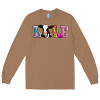 Toasted Coconut love with cow Long Sleeve Tee - AdoDesignShop