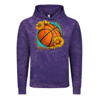 Cloud Purple western basketball with sunflower Vintage Hoodie - HRA Design Shop
