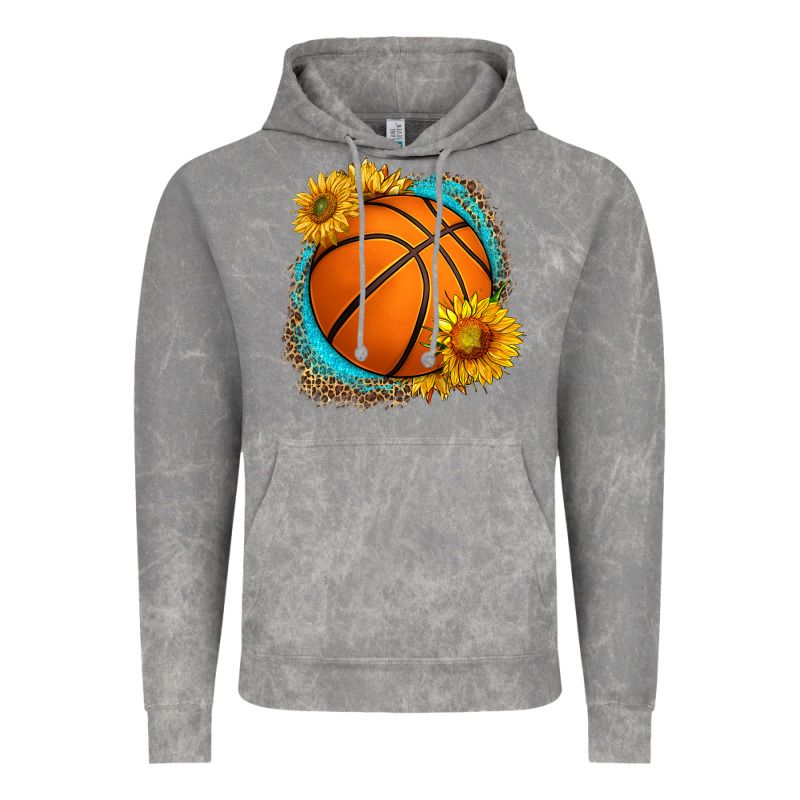 Western Basketball With Sunflower Vintage Hoodie by HRA Design Shop | Teevron
