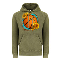 Vintage Olive western basketball with sunflower Vintage Hoodie - HRA Design Shop