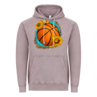 Vintage Zinc western basketball with sunflower Vintage Hoodie - HRA Design Shop
