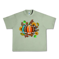 Oil Green fall football sunflower and fall Urban Heavy Tee - AdoDesignShop