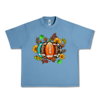 Pebble Blue fall football sunflower and fall Urban Heavy Tee - AdoDesignShop