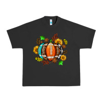 Pigment Black fall football sunflower and fall Urban Heavy Tee - AdoDesignShop