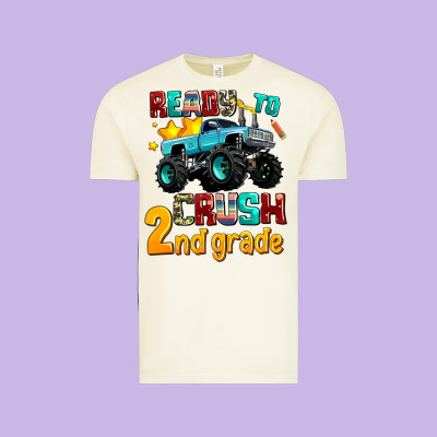 Ready To School Crush 2nd Grade Vintage Tee Designed By Adodesignshop