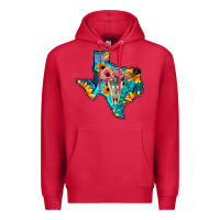Cardinal Western Sunflower, Rose, Gemstsone, Turquoise Bull Skull Premium Hoodie - Bettercallsaul