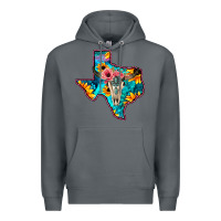 Rock Western Sunflower, Rose, Gemstsone, Turquoise Bull Skull Premium Hoodie - Bettercallsaul